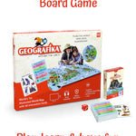 Unik Play - Geografika | Educational Game, World Map Board Game, Geography Illustrated Map with Cards | Learning Tools for Boys & Girls 6 - Marah Kids