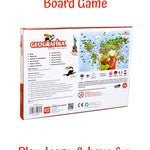 Unik Play - Geografika | Educational Game, World Map Board Game, Geography Illustrated Map with Cards | Learning Tools for Boys & Girls 6 - Marah Kids