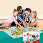 Unik Play - Geografika | Educational Game, World Map Board Game, Geography Illustrated Map with Cards | Learning Tools for Boys & Girls 6 - Marah Kids