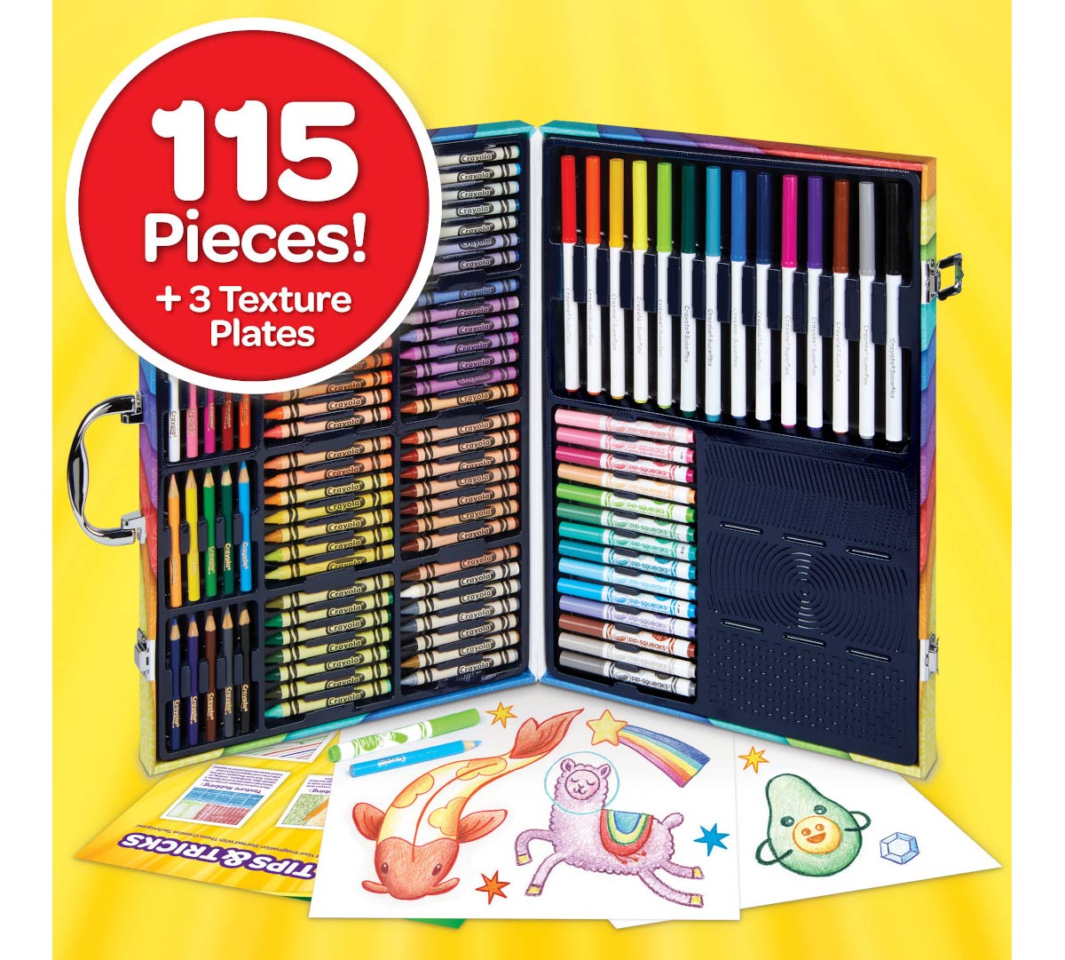Crayola - Imagination Art Set | Holiday Toys, Gift for Boys and Girls | Arts and Crafts, Gifting & Scented Mini Inspiration Art Case | Ages 3+ - Marah Kids