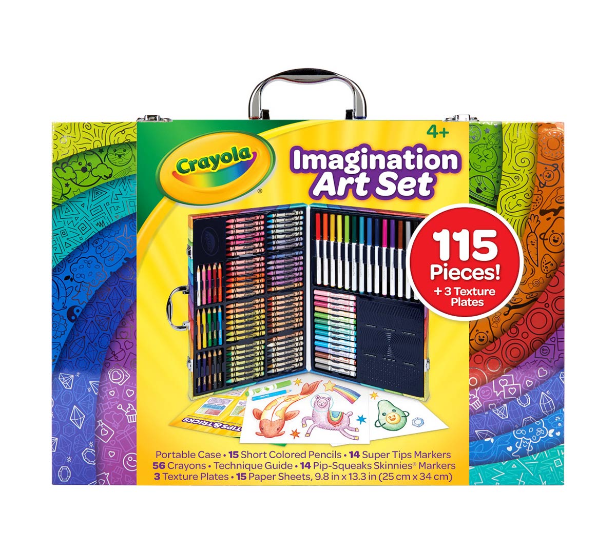 Crayola - Imagination Art Set | Holiday Toys, Gift for Boys and Girls | Arts and Crafts, Gifting & Scented Mini Inspiration Art Case | Ages 3+ - Marah Kids