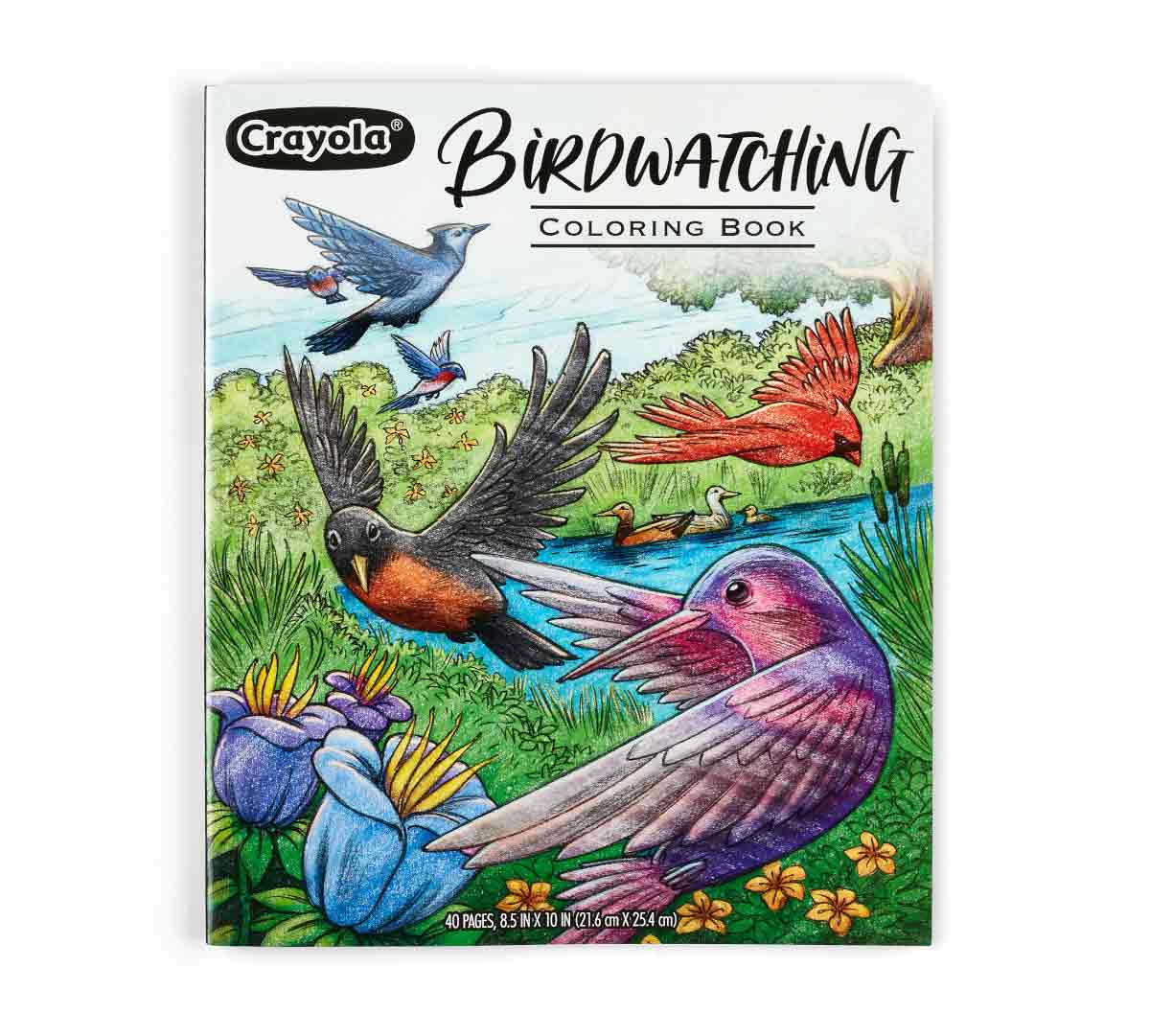 Crayola 40 - Page Coloring Book, Bird Watching - Marah Kids