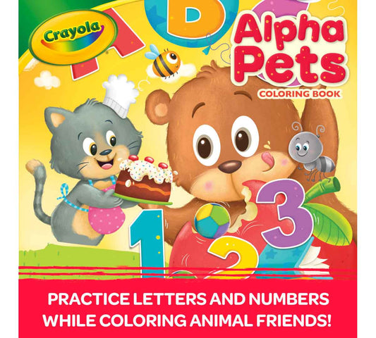 Crayola 96 - Page Coloring Book, AlphaPets - Marah Kids