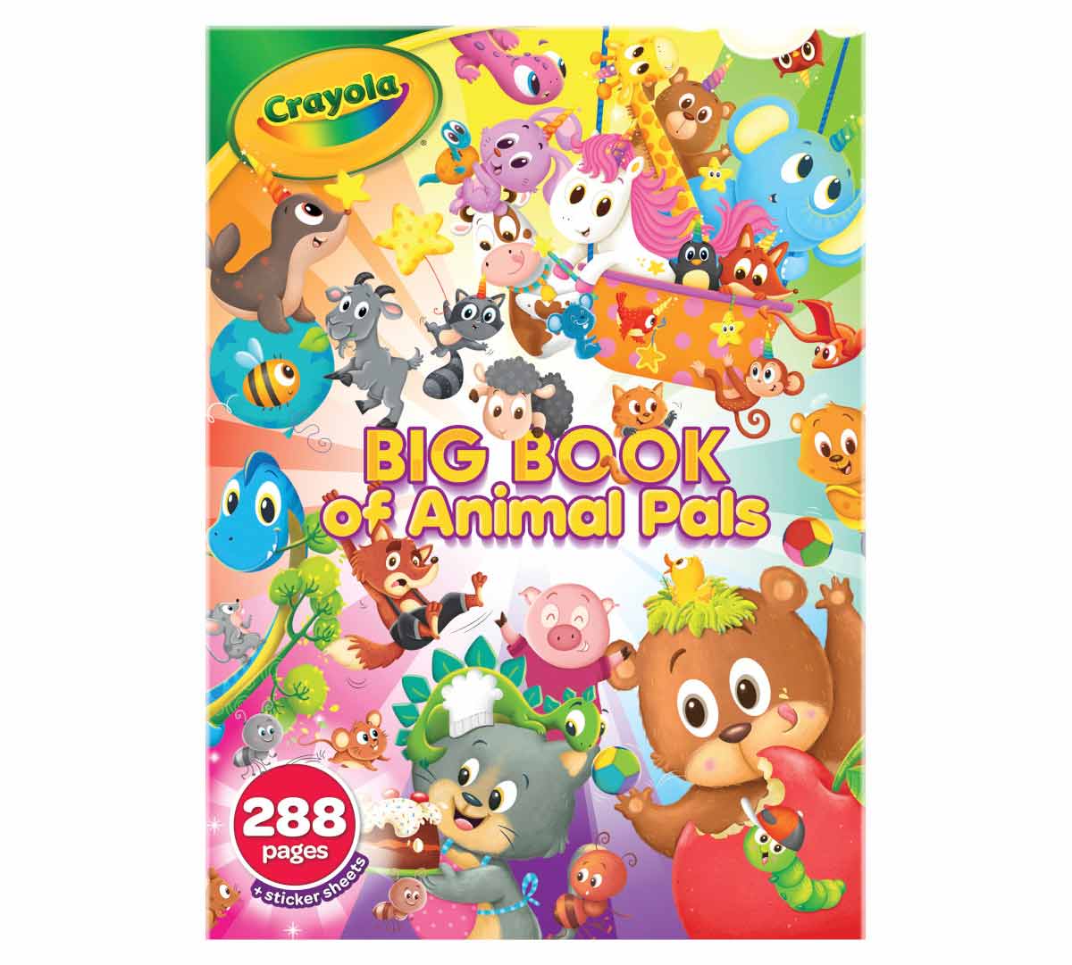 Crayola 288 - Page Coloring Book, Big Book of Animal Pals - Marah Kids