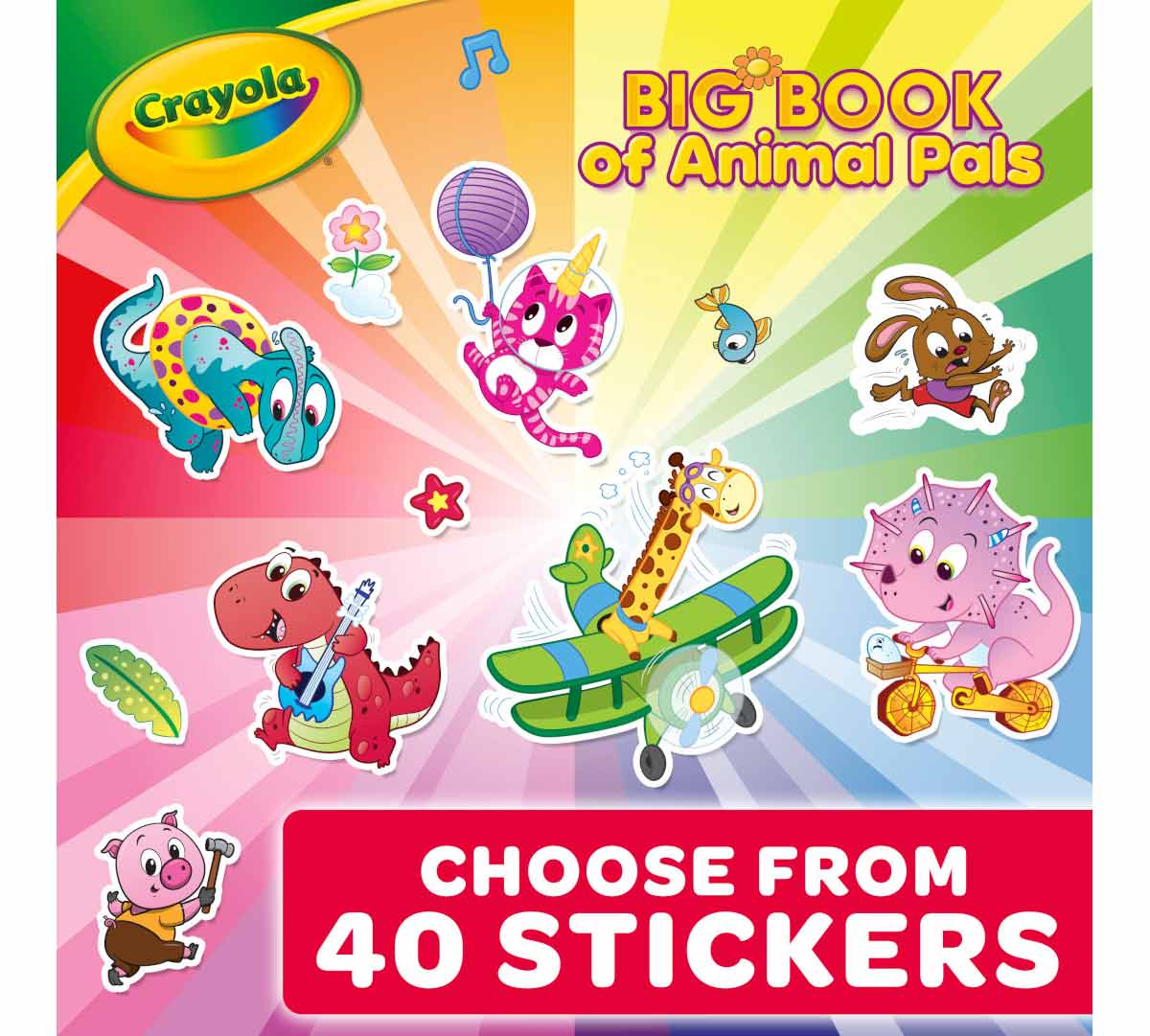 Crayola 288 - Page Coloring Book, Big Book of Animal Pals - Marah Kids