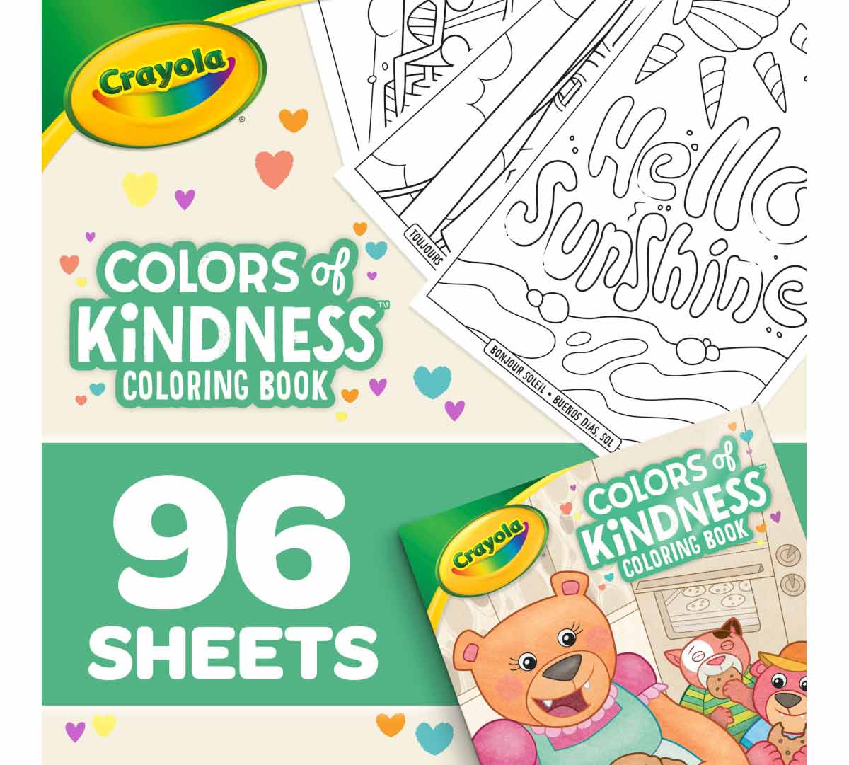 Crayola 96 - Page Coloring Book, Colors of Kindness - Marah Kids