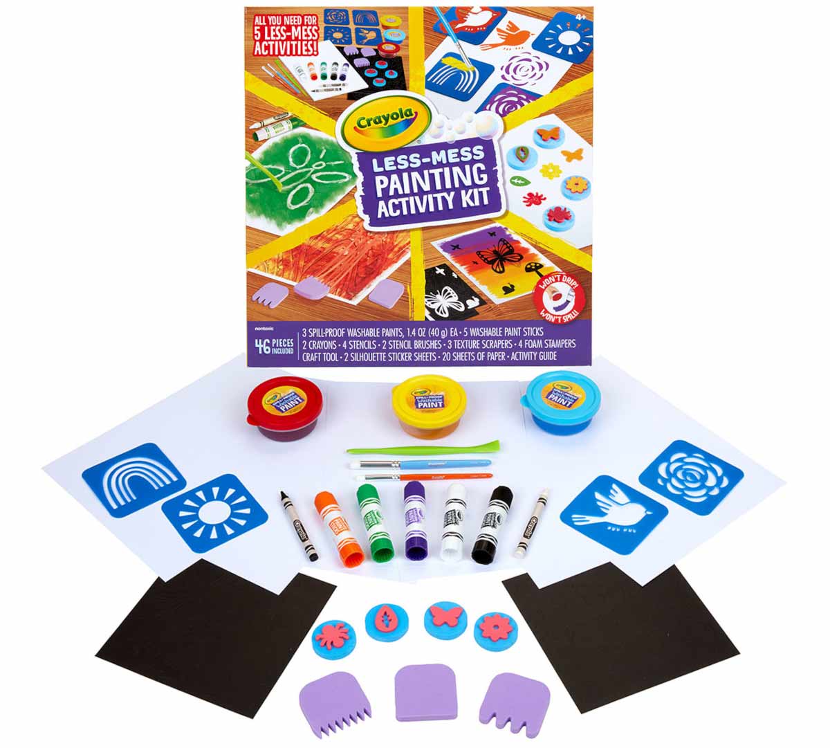 Crayola Less Mess Painting Activity Kit - Marah Kids