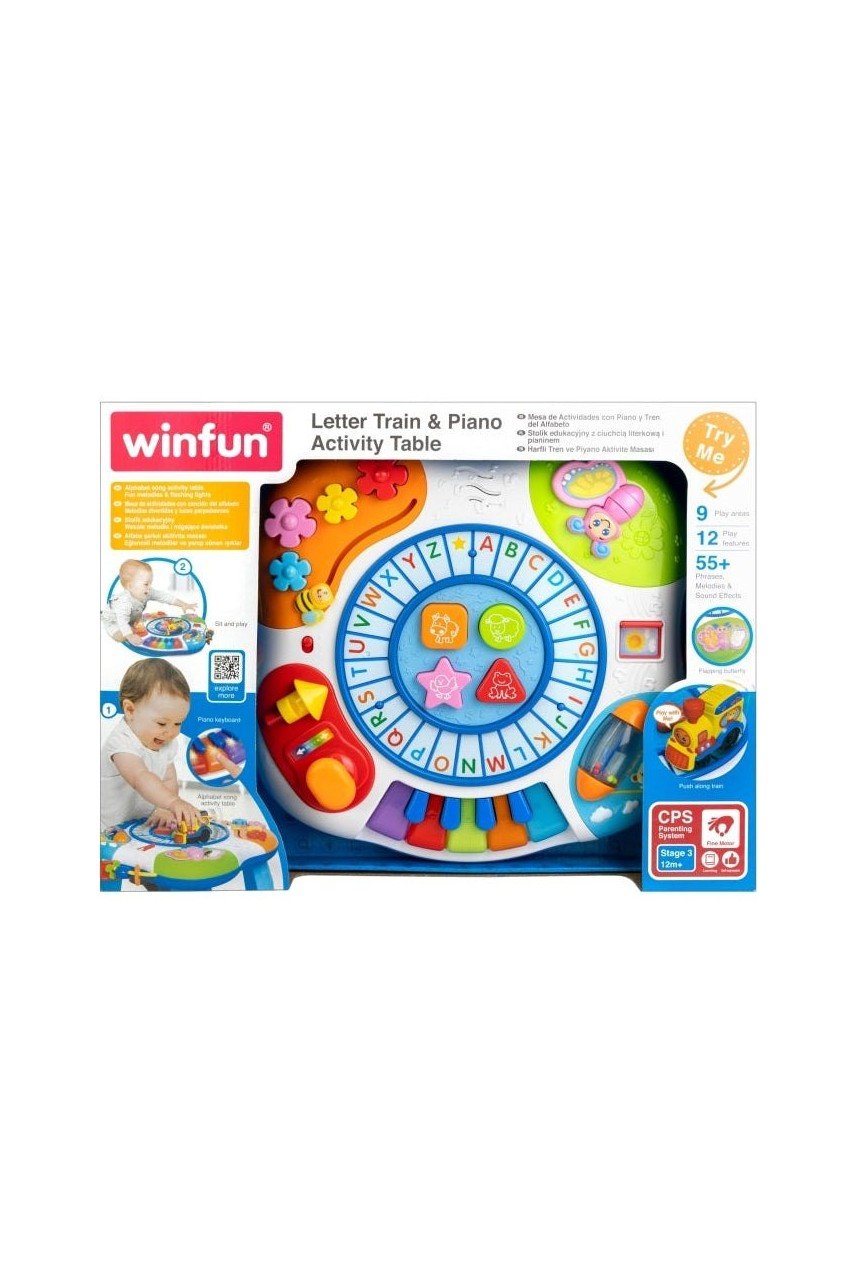 Letter Train & Piano Activity Table - Marah Kids