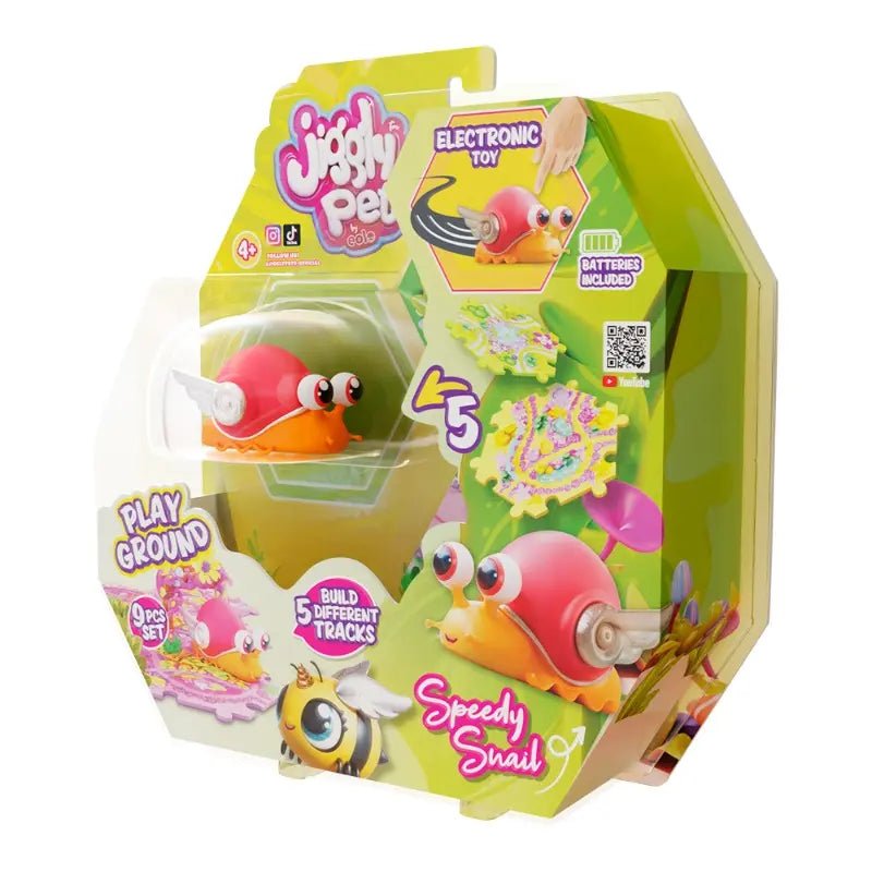 Eolo Jiggly Pets Bugs - Orange Snail - Marah Kids