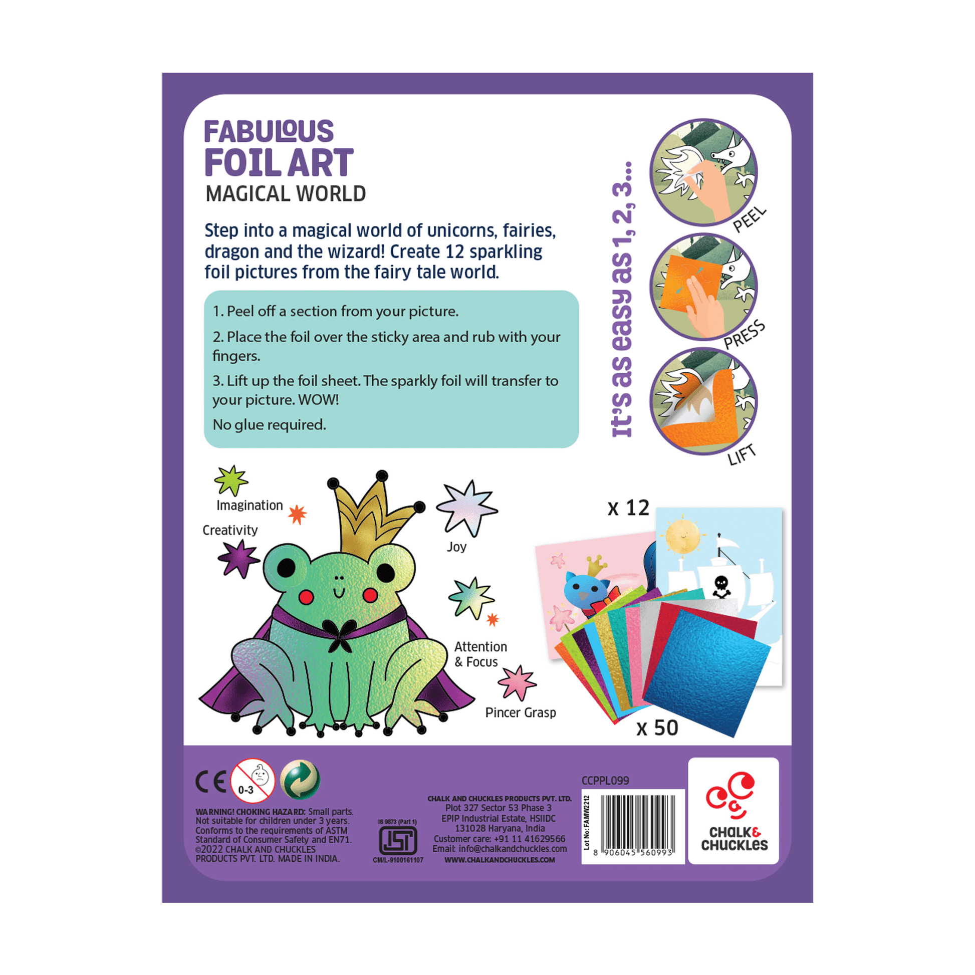 Chalk & Chuckles - Fabulous Foil Art - Magical World - Marah Kids