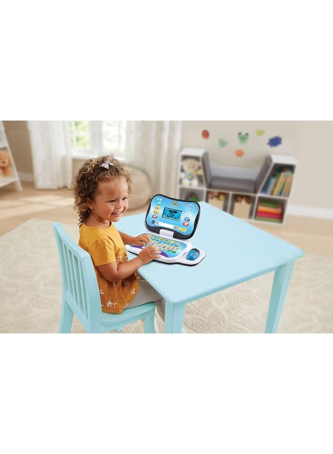 VTech Toddler Tech Laptop, Interactive Educational Computer Toy, 20 Games for Pre-School Children, Learn Alphabet, Letters, Shapes, Numbers, Music & French, Kids Age 2, 3, 4 + Years, English Version