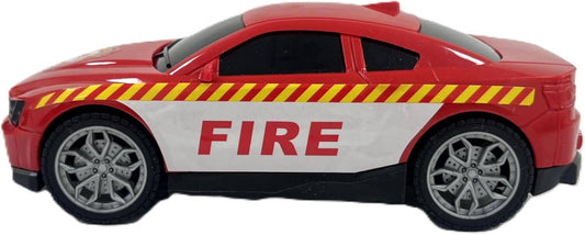 D - Power Helicopter & Sports Car 1:14 Scale Firemen Playset – Red | Elevate the excitement with this 1:14 scale Firemen Playset | Requires Batteries: 3x LR44 batteries included | Ideal gifts ages 3+ - Marah Kids