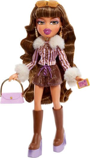 Bratz Alwayz Yasmin Fashion Doll with 10 Accessories - Multicolour | Stylish box design, great for display or gifting | Collectible Packaging | Ages 6 + up - Marah Kids