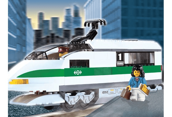 Lego World City High Speed Train Locomotive (10157) - Marah Kids
