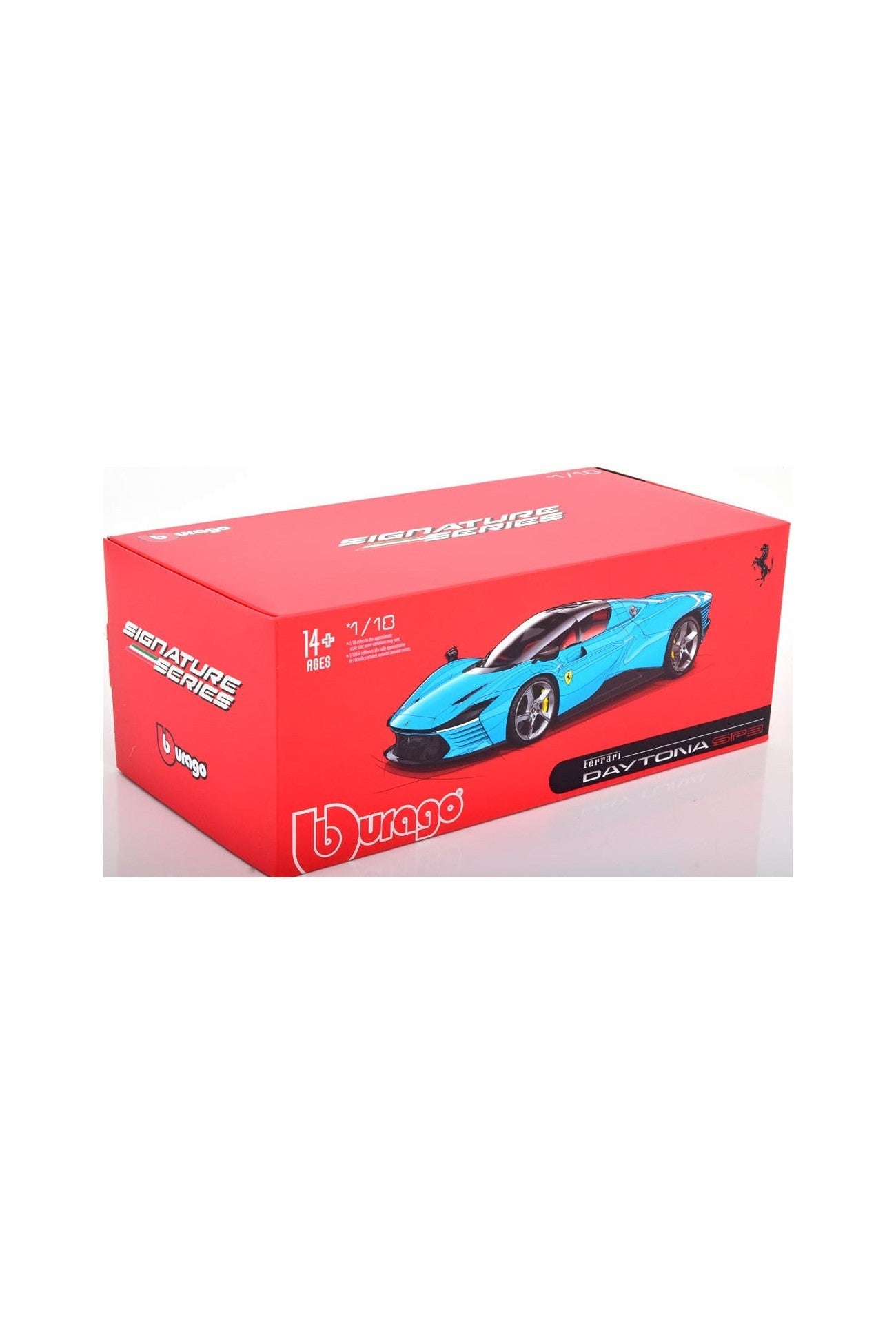 Bburago Signature Ferrari Daytona SP3 Closed Top 2022 Blue 1:18 Diecast Model - Marah Kids
