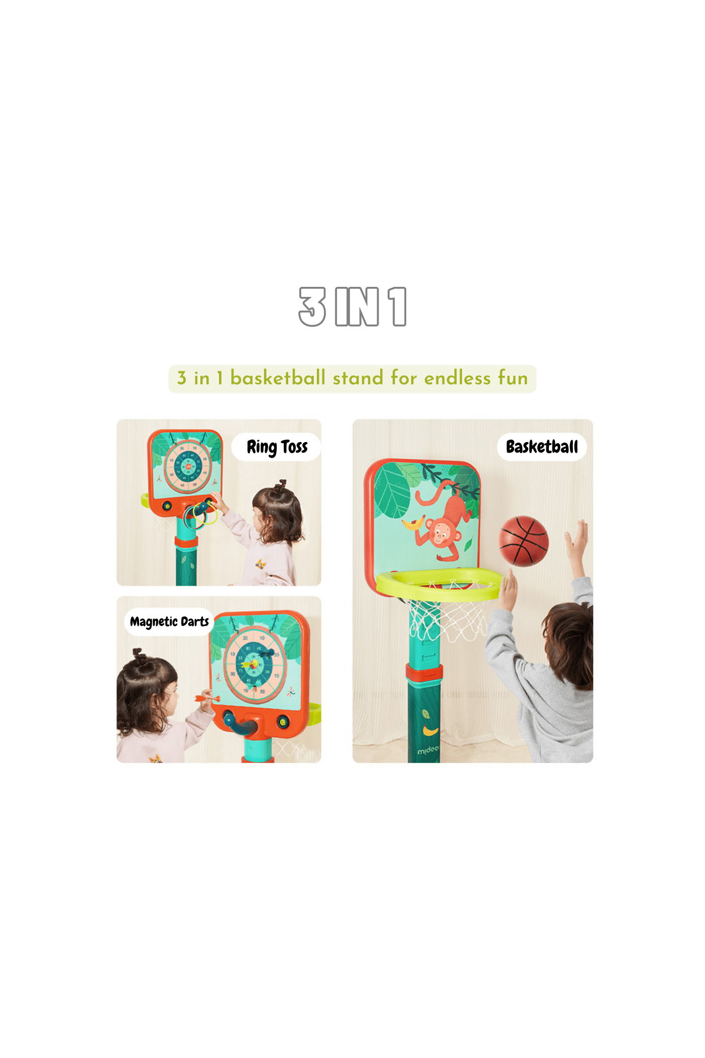 3 In 1 Basketball Hoop
