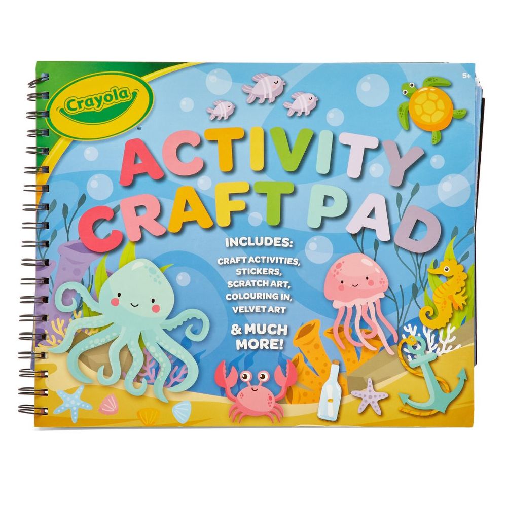 Crayola Activity Craft Pad | With a total of 41 pages, it provides a broad canvas for children to express their artistic ideas | Ages 5+ - Marah Kids