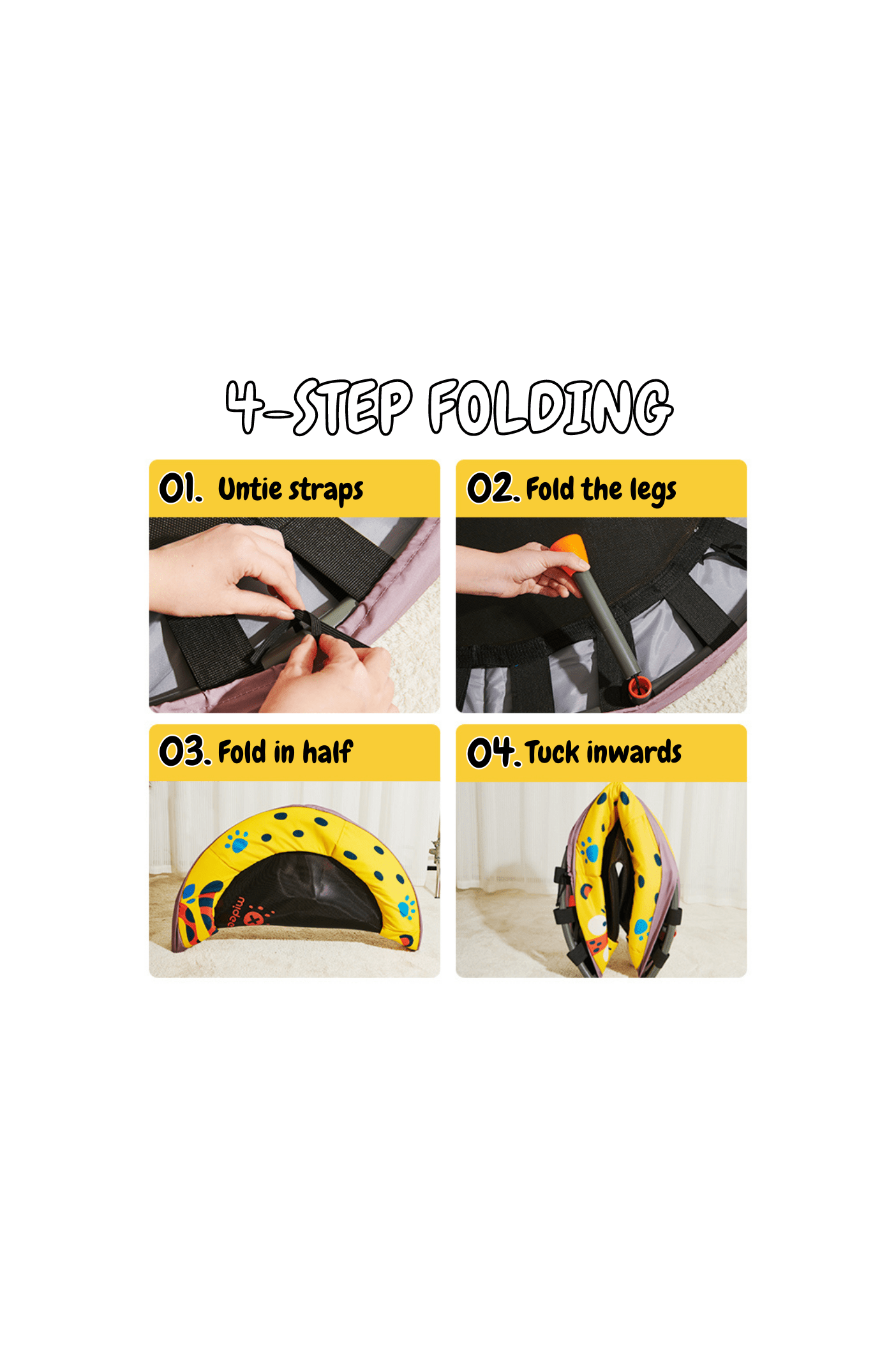 Mideer Kids Foldable Trampoline (3 Ft)