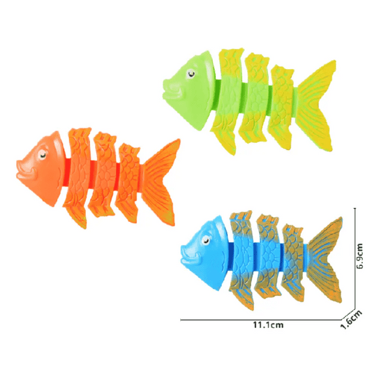 Mondo - Diving Squiggle Wiggle Toys 3Pcs - Marah Kids