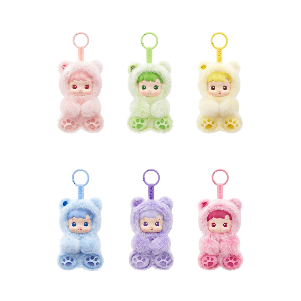 Pop Mart Hacipupu Gummy Bear Series Vinyl Cherry Flavor Plush Pendant