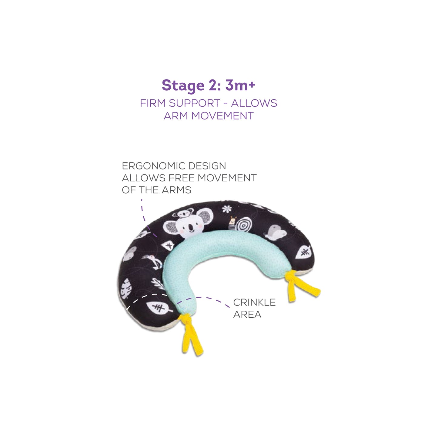 Taf Toys 2 in 1 Tummy time pillow