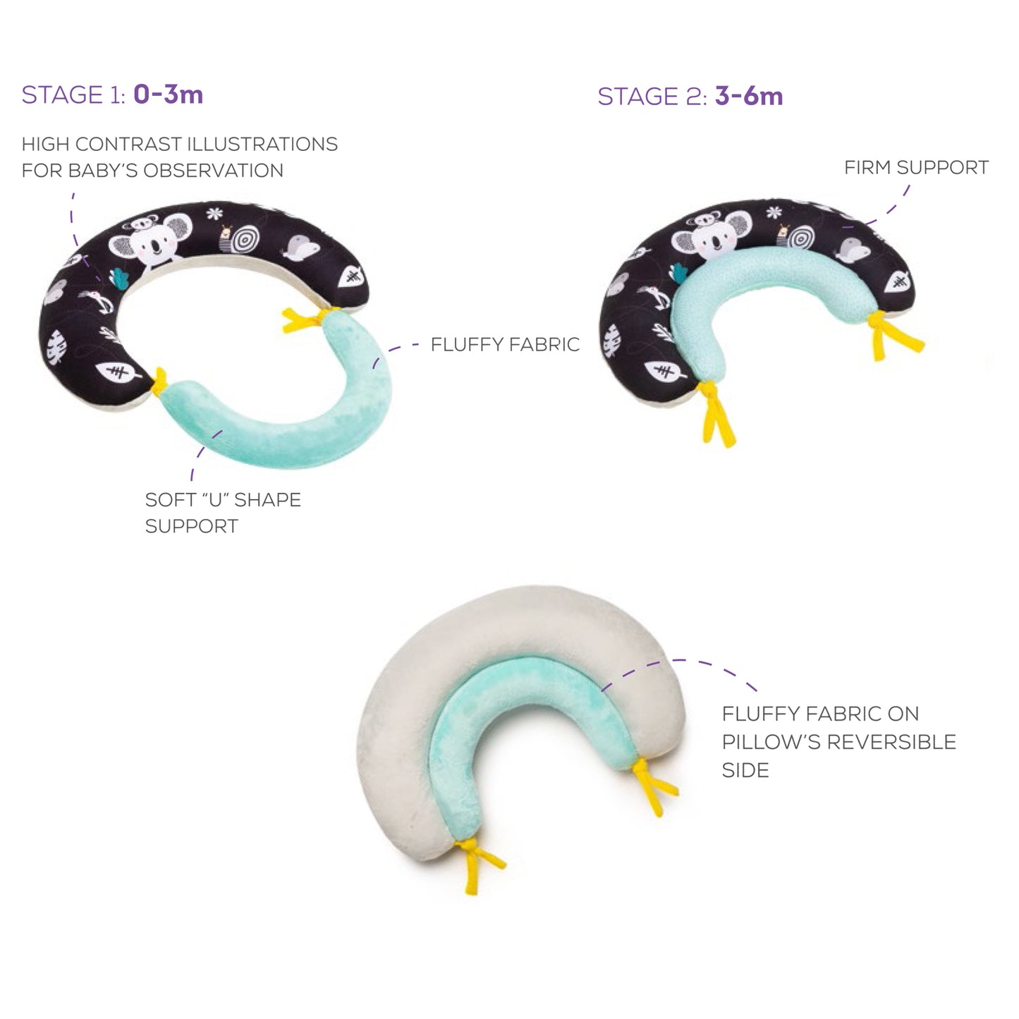 Taf Toys 2 in 1 Tummy time pillow
