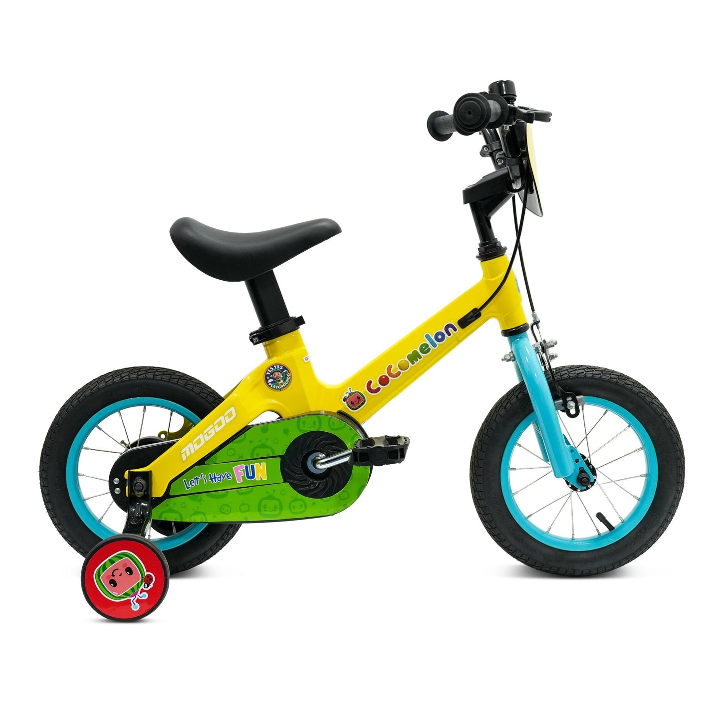 Cocomelon Play Kids Magnesium Bike - 12 Inch - Yellow - Marah Kids