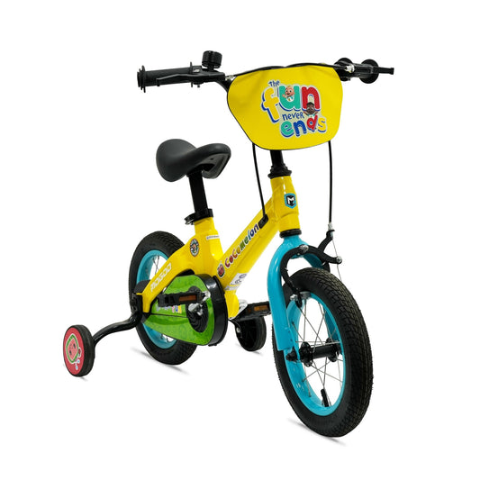 Cocomelon Play Kids Magnesium Bike - 12 Inch - Yellow - Marah Kids