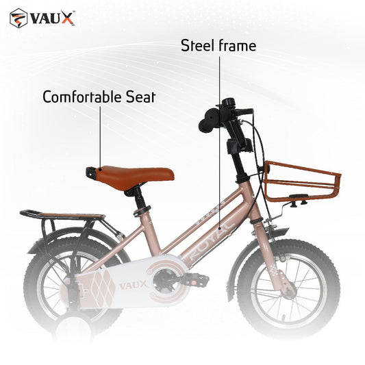 VAUX Royal 12" Kids Bike - Rose Gold - Marah Kids