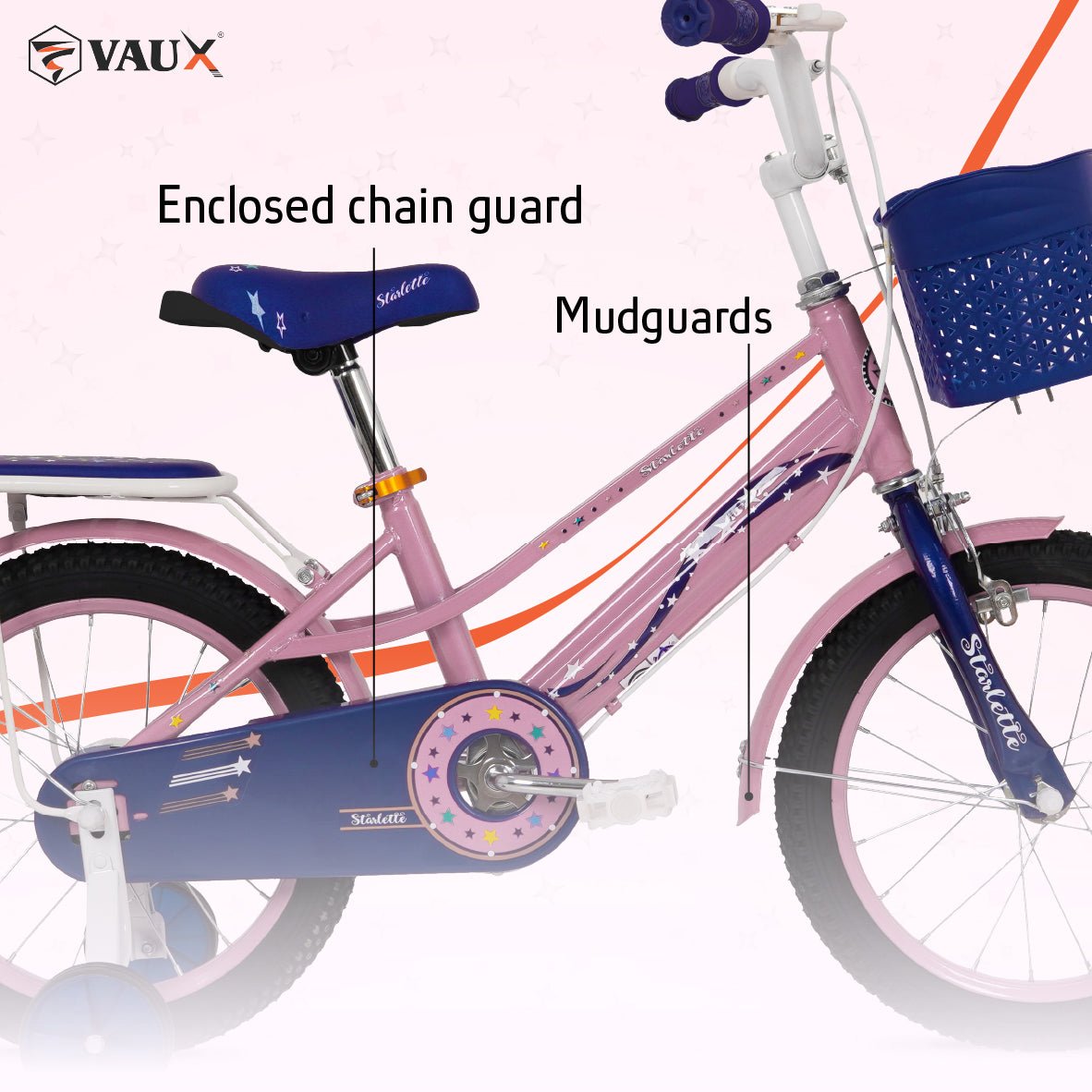 VAUX Starlette 12" Girls Bike - Light Pink - Marah Kids