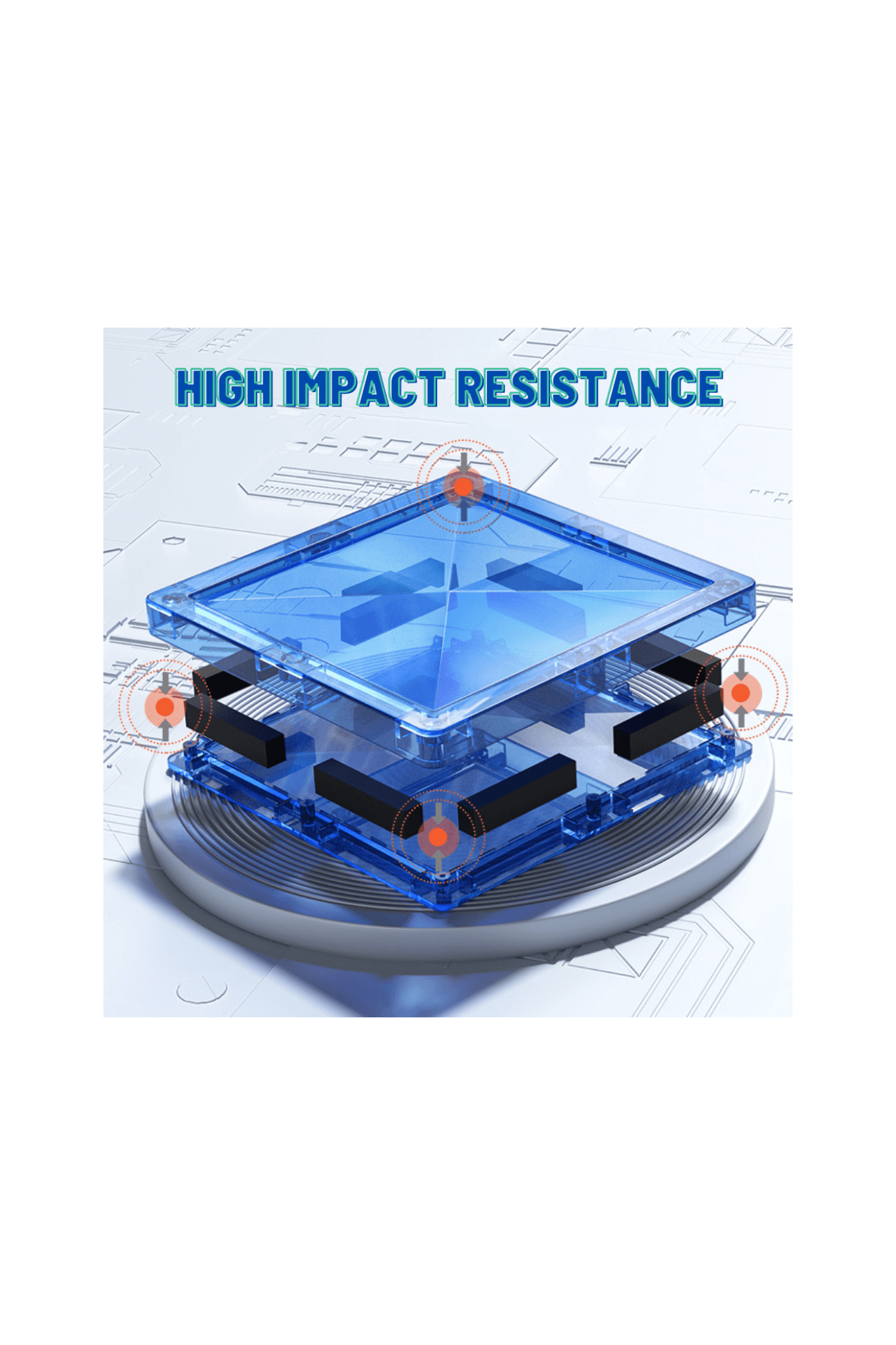 Magnetic Tiles - Cool Colors - 20 Pcs - Marah Kids