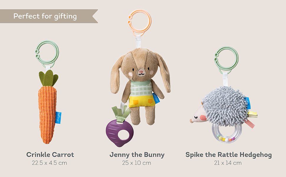 Taf Toys Urban Garden Activity Kit | 3 Plush Sensory Toys for Babies 0M+ - Marah Kids