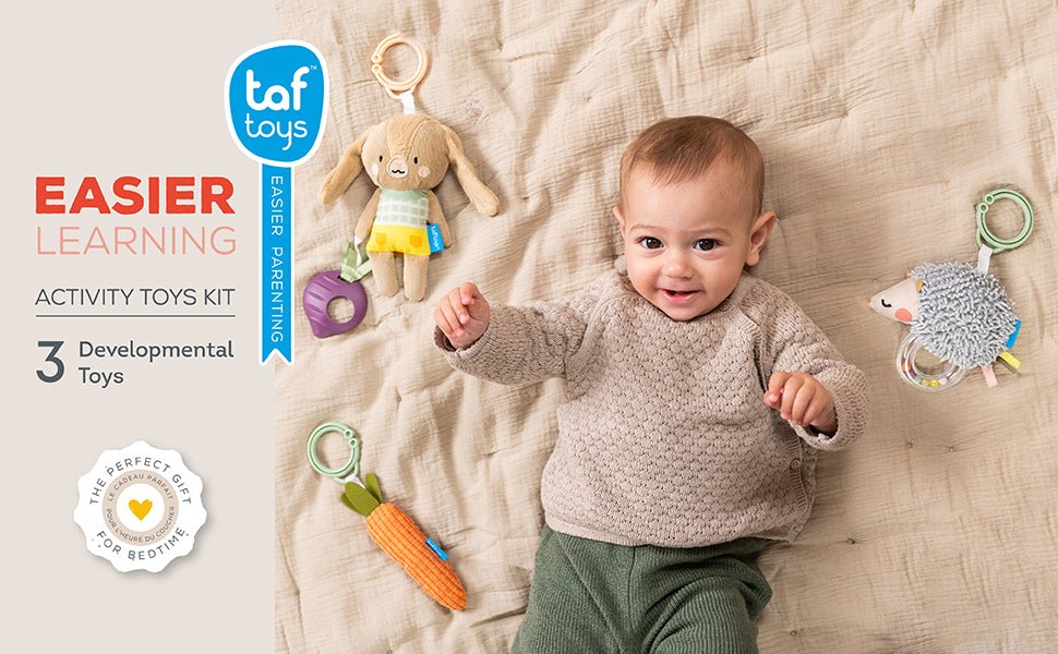 Taf Toys Urban Garden Activity Kit | 3 Plush Sensory Toys for Babies 0M+ - Marah Kids