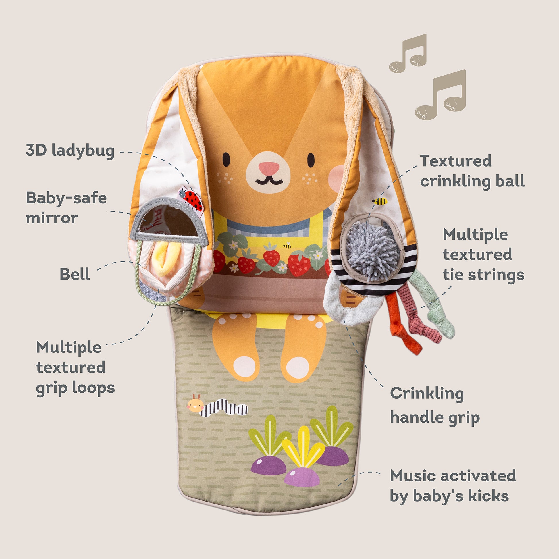 Taf Toys - Bunny Play & Kick Car Toy - Marah Kids