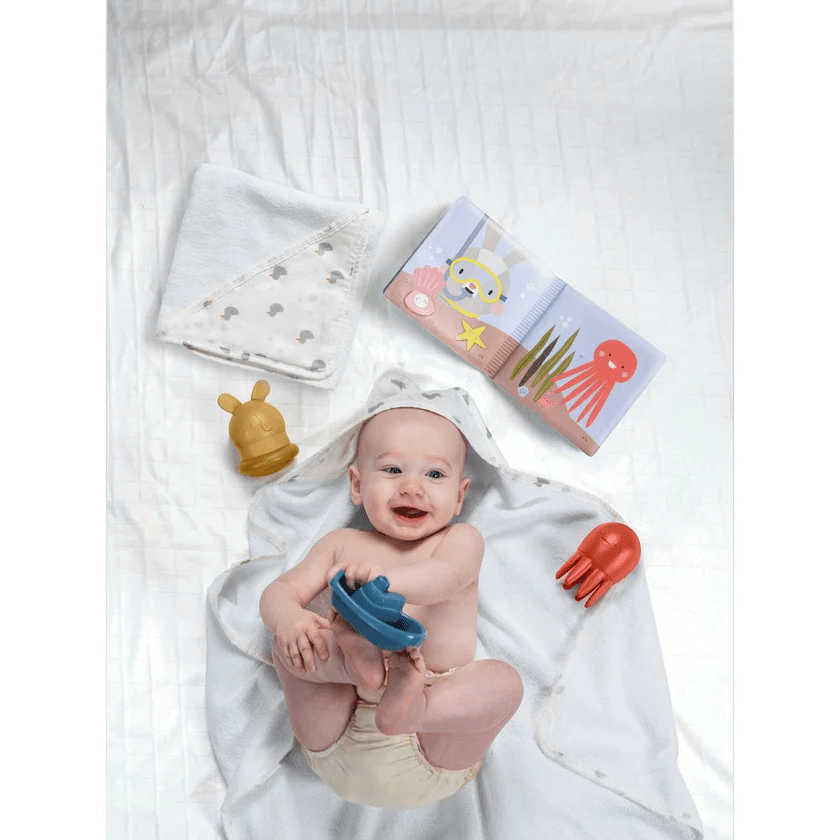 Taf Toys Baby Bath Gift Set | 5 - Piece Bath Essentials Kit, Ages 0M+ - Marah Kids