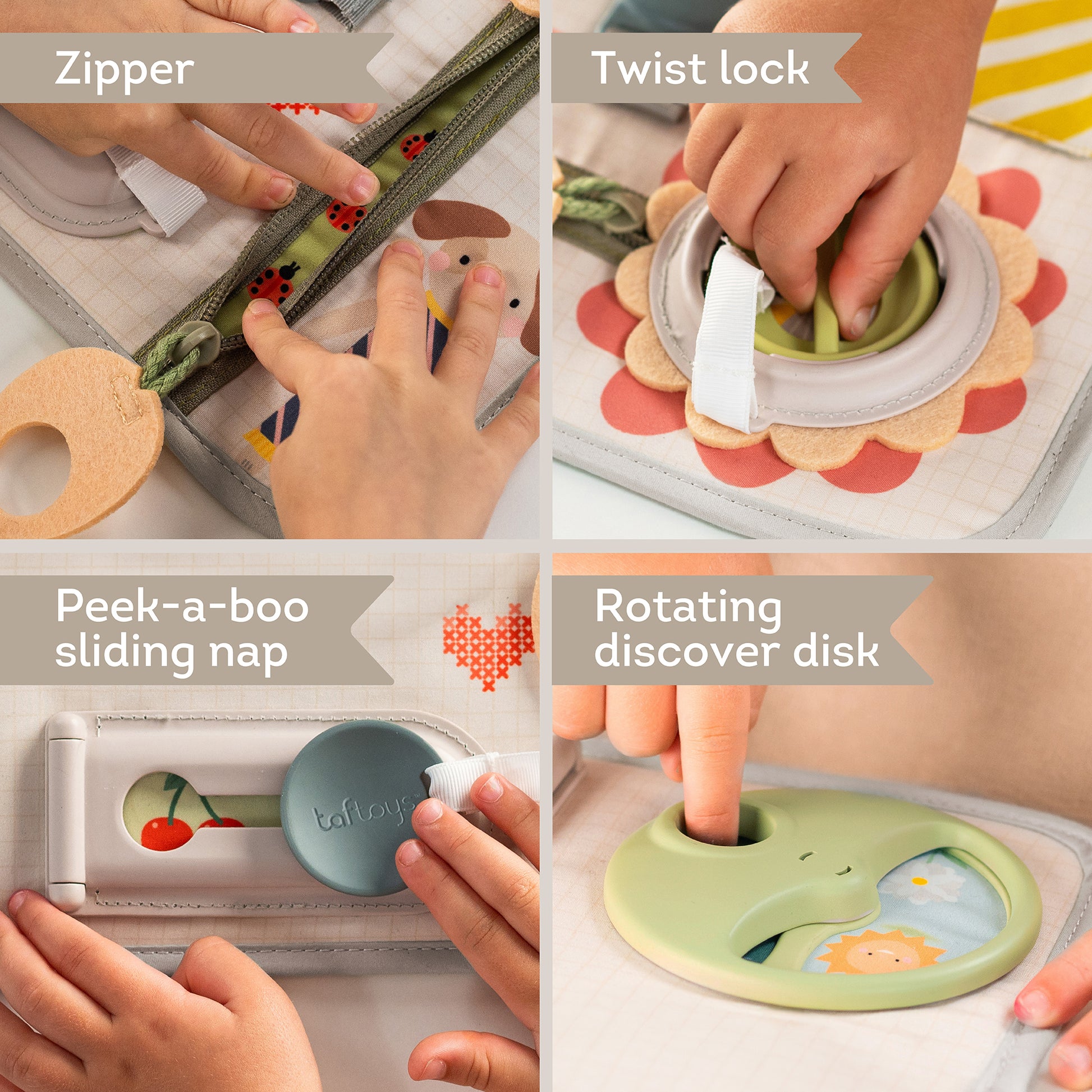 Taf Toys - Easier Learning Snap'n Learn Activity Busy Board - Marah Kids