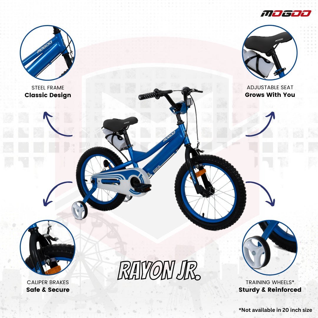 Rayon Junior 2.0 14" Kids Bicycle - Blue - Marah Kids