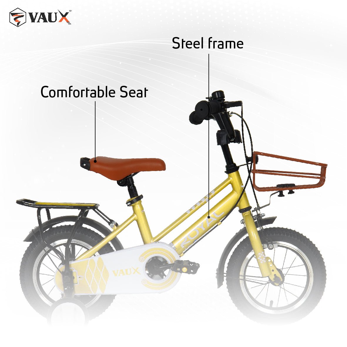 VAUX Royal 14" Kids Bike - Gold - Marah Kids