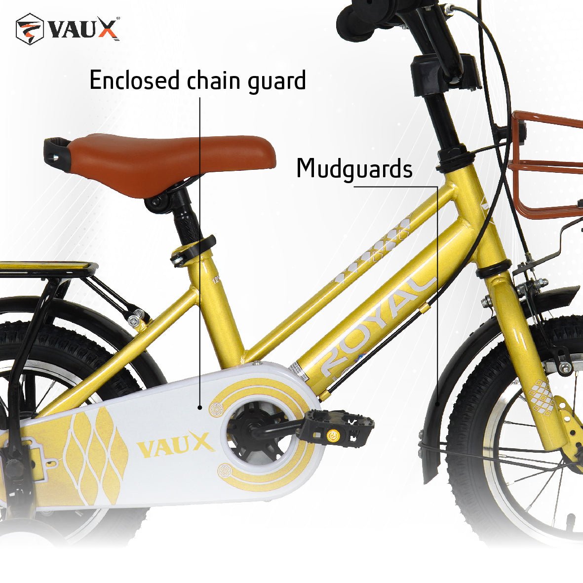 VAUX Royal 14" Kids Bike - Gold - Marah Kids