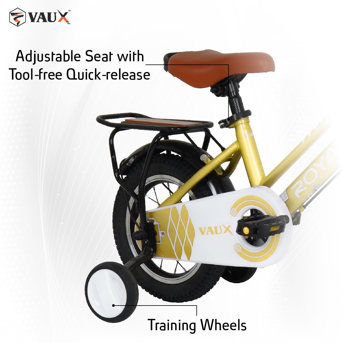 VAUX Royal 14" Kids Bike - Gold - Marah Kids