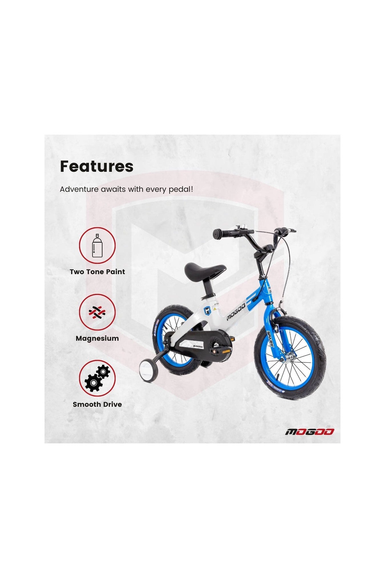 Spark 14" Magnesium Kids Bicycle - Blue - Marah Kids