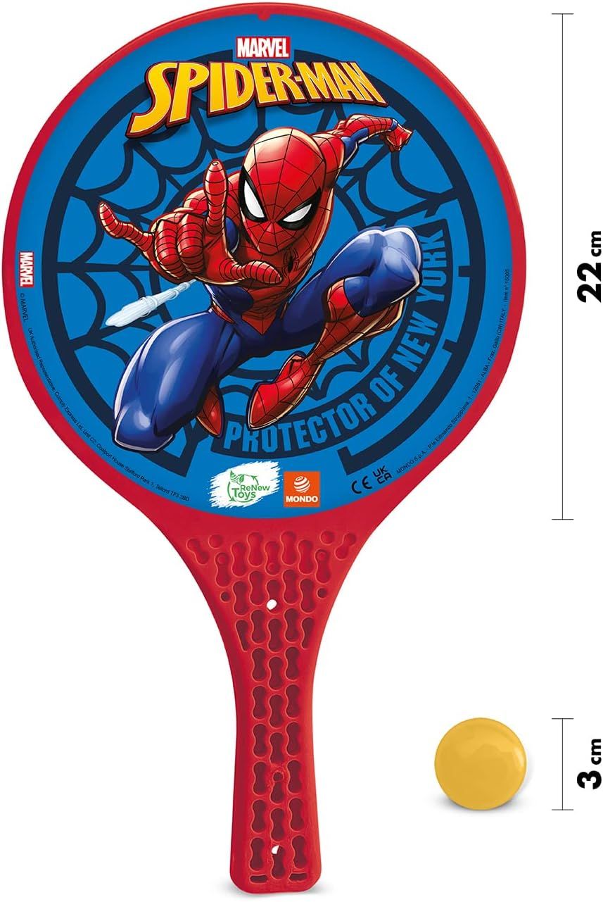 Mondo Paddle Bat Set Spiderman - Marah Kids