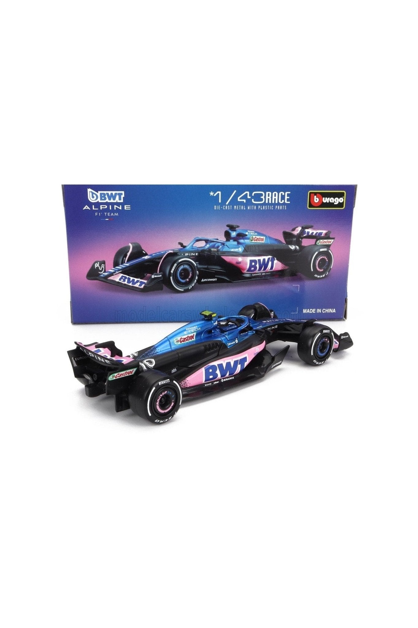 Bburago 2023 F1 Renault Alpine A523 10 Pierre Gasly 1:43 Scale Diecast Vehicle - Marah Kids