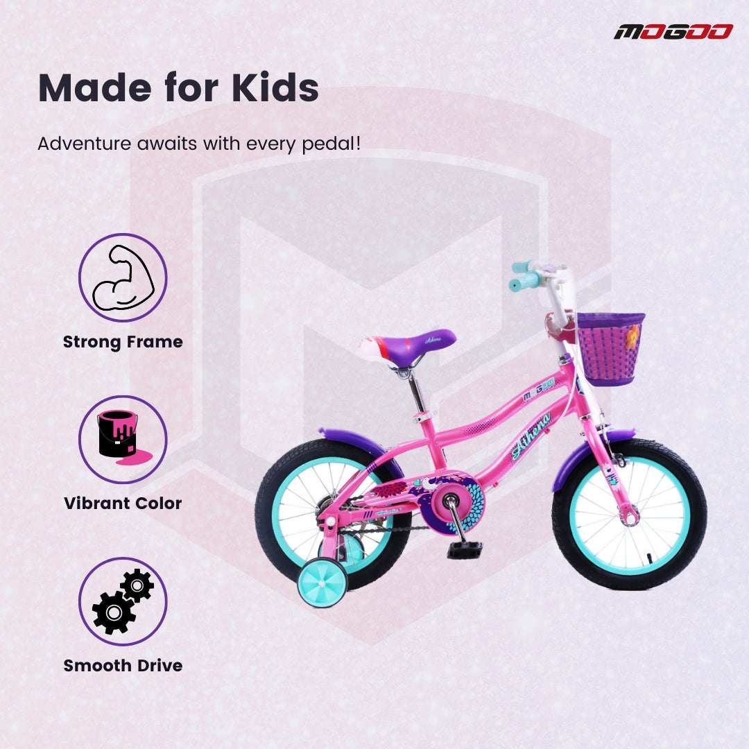Athena 16" Kids Bicycle - Pink - Marah Kids