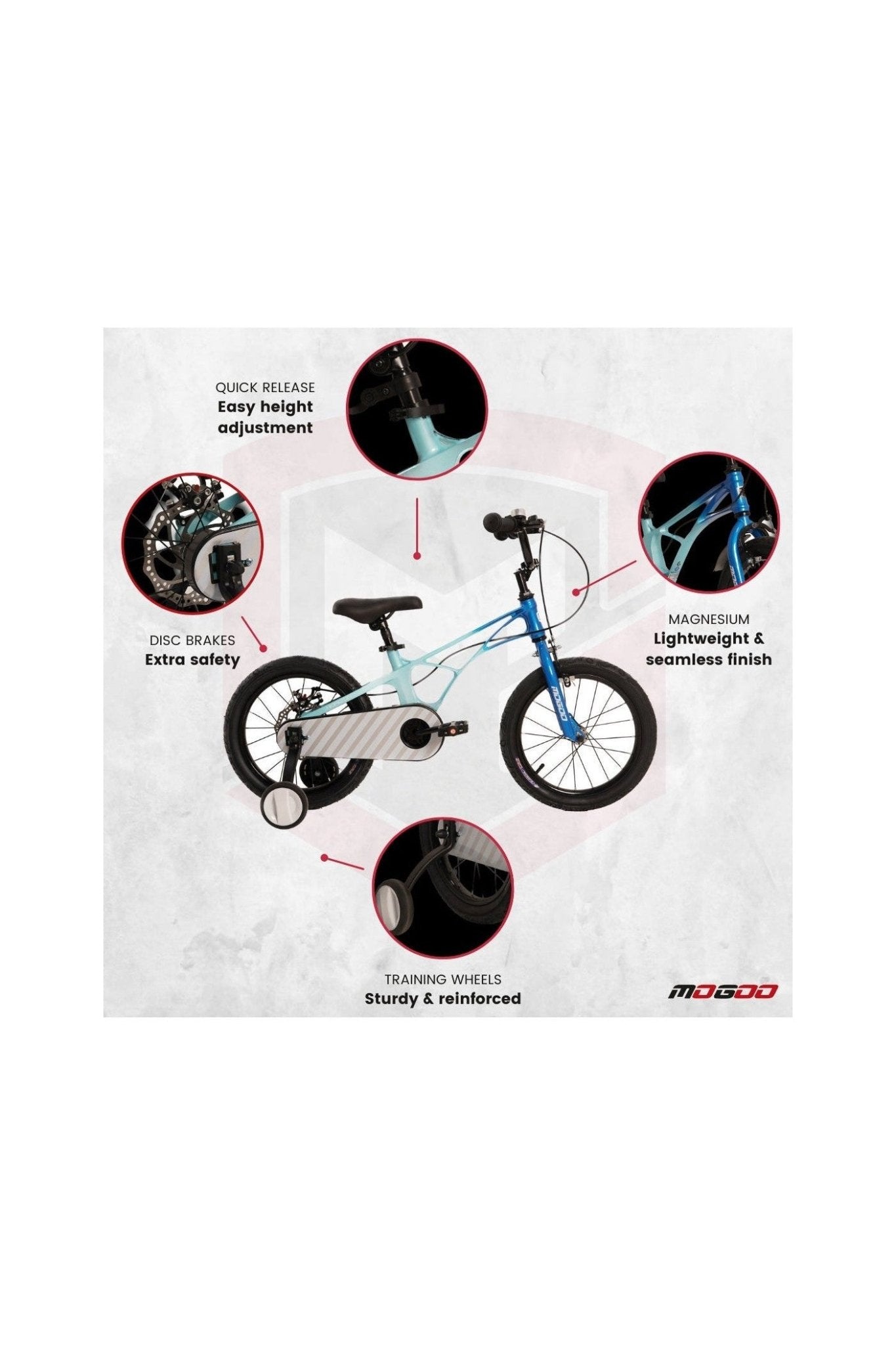 Horizon Kids Magnesium Bike - 16 Inch - Blue - Marah Kids