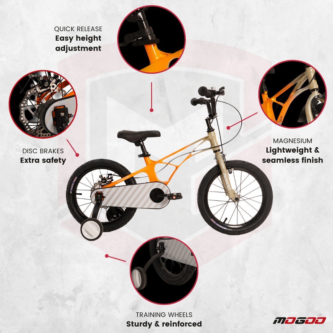Horizon Kids Magnesium Bike - 16 Inch - Orange - Marah Kids