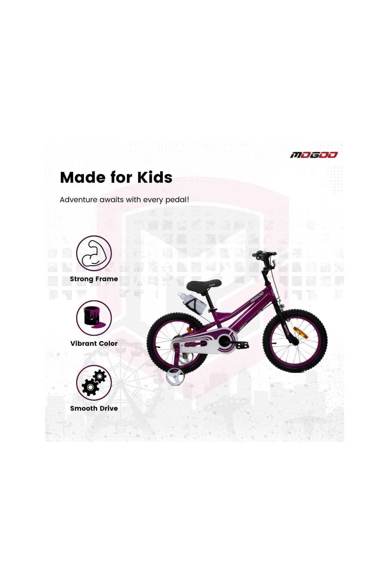 Rayon Junior 2.0 16" Kids Bicycle - Purple - Marah Kids