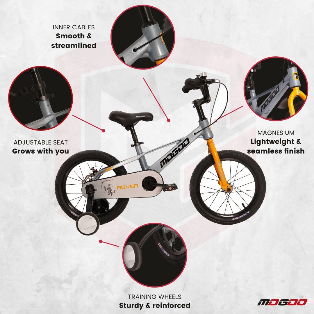 Rover Kids Magnesium Bike - 16 Inch - Grey - Marah Kids