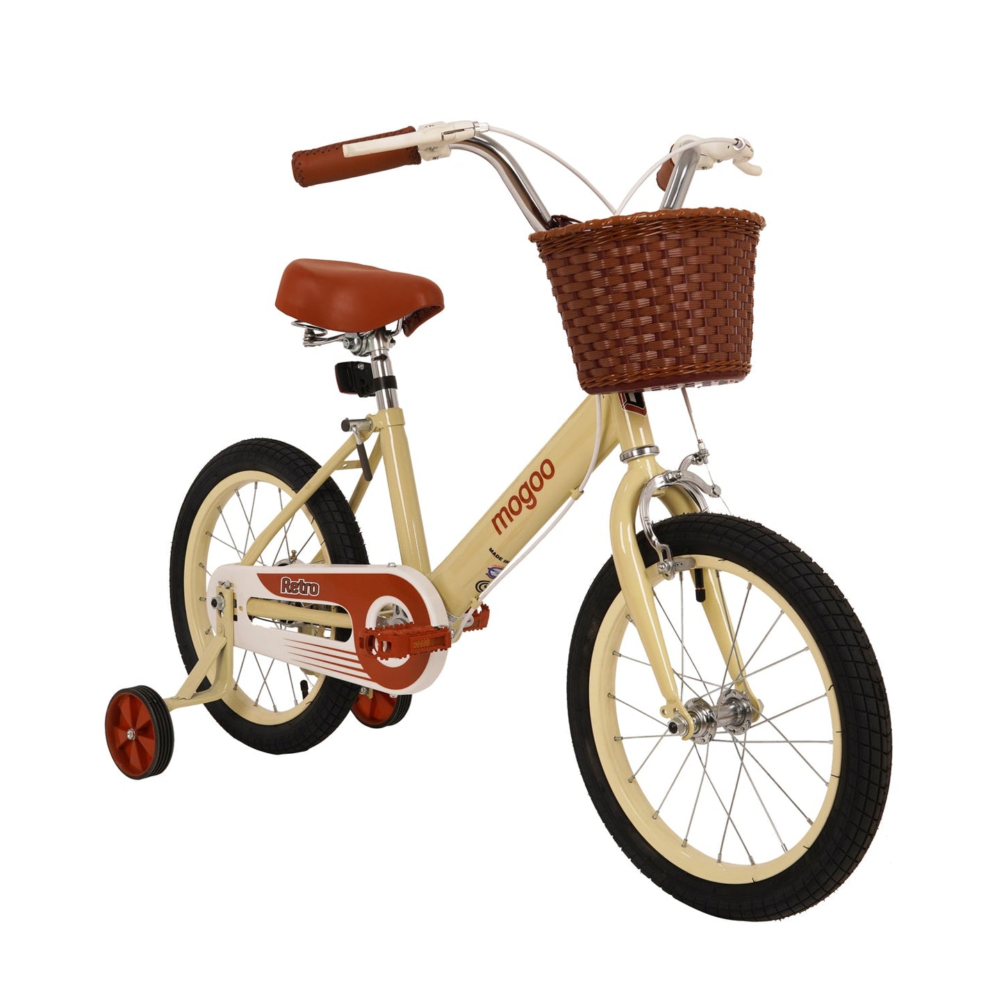 Retro 16-Inch Kids Bike - Beige