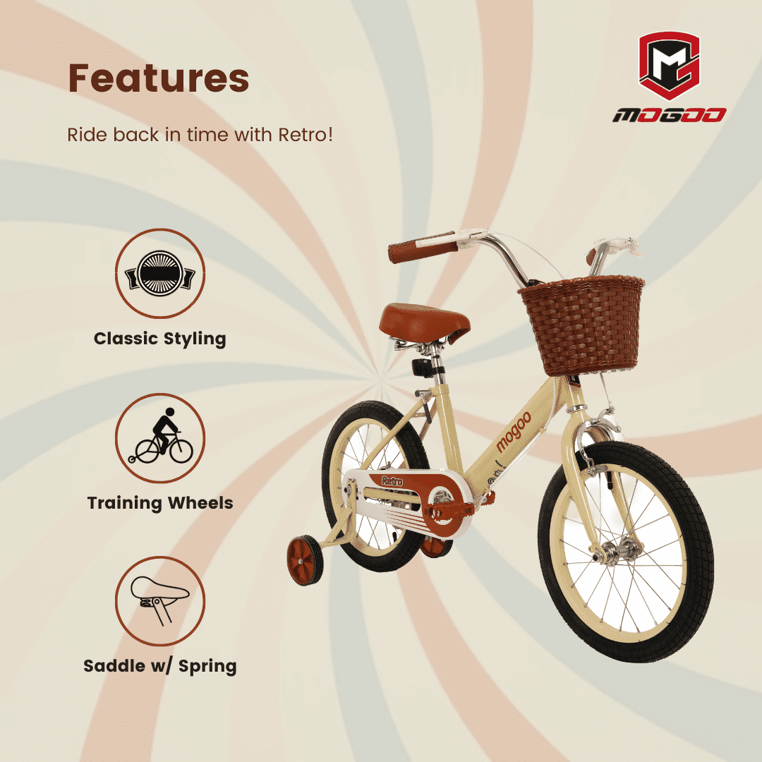 Retro 16-Inch Kids Bike - Beige
